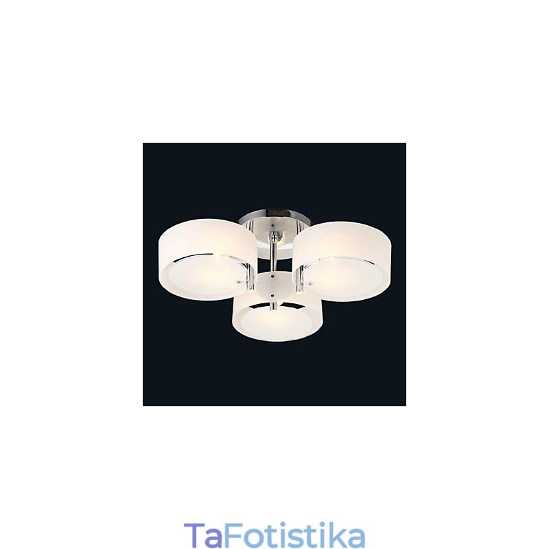 Flush Mount Μοντέρνο Σύγχρονο Φωτιστικό Οροφής 3 Φωτιστικών Μεταλλικό