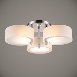 Flush Mount Μοντέρνο Σύγχρονο Φωτιστικό Οροφής 3 Φωτιστικών Μεταλλικό