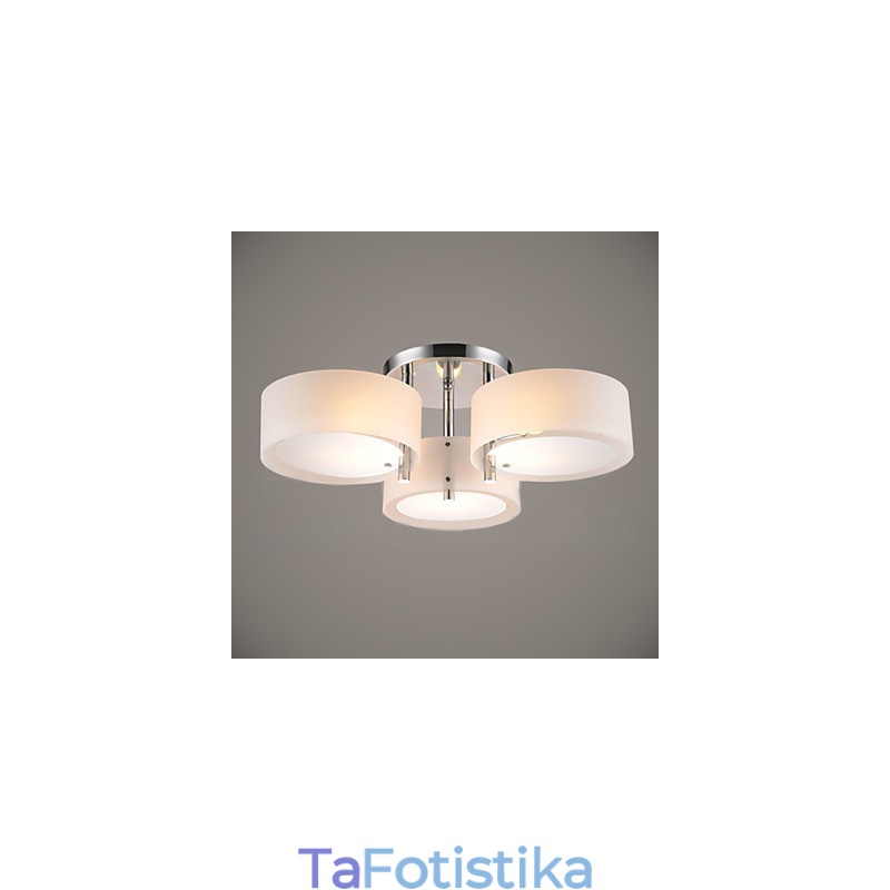 Flush Mount Μοντέρνο Σύγχρονο Φωτιστικό Οροφής 3 Φωτιστικών Μεταλλικό