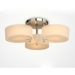 Flush Mount Μοντέρνο Σύγχρονο Φωτιστικό Οροφής 3 Φωτιστικών Μεταλλικό