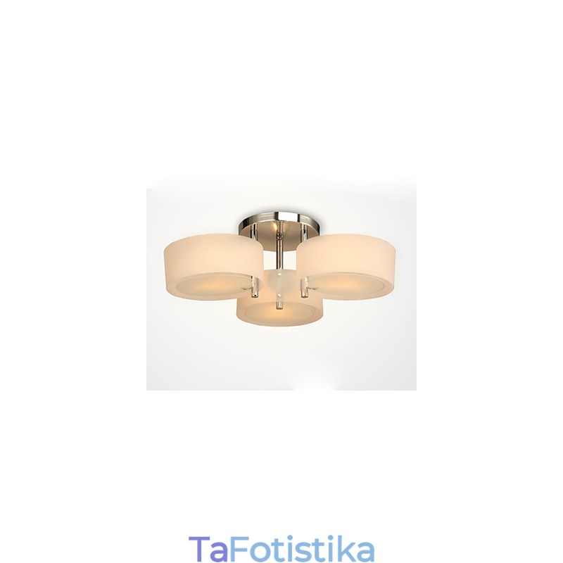 Flush Mount Μοντέρνο Σύγχρονο Φωτιστικό Οροφής 3 Φωτιστικών Μεταλλικό