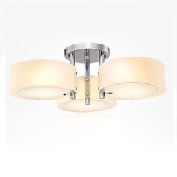 Flush Mount Μοντέρνο Σύγχρονο Φωτιστικό Οροφής 3 Φωτιστικών Μεταλλικό