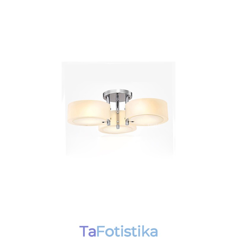 Flush Mount Μοντέρνο Σύγχρονο Φωτιστικό Οροφής 3 Φωτιστικών Μεταλλικό