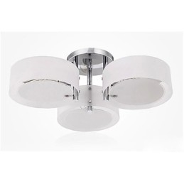 Flush Mount Μοντέρνο Σύγχρονο Φωτιστικό Οροφής 3 Φωτιστικών Μεταλλικό