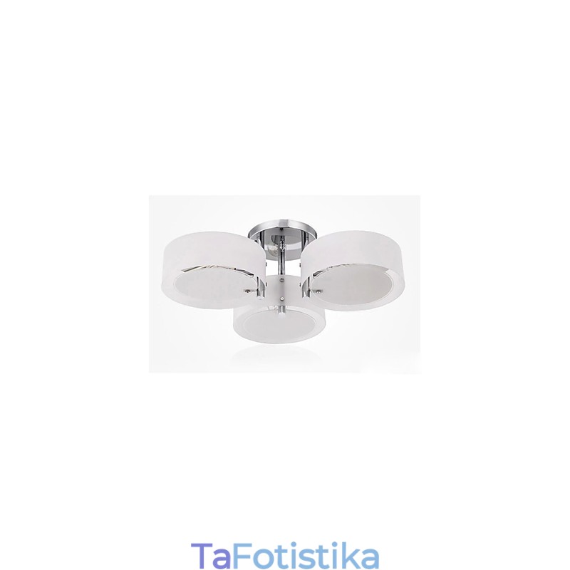 Flush Mount Μοντέρνο Σύγχρονο Φωτιστικό Οροφής 3 Φωτιστικών Μεταλλικό