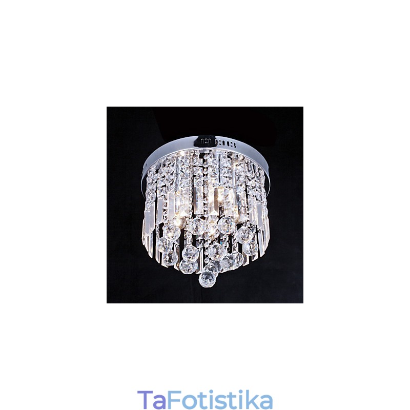 Flush Mount Crystal Modern Contemporary Metal