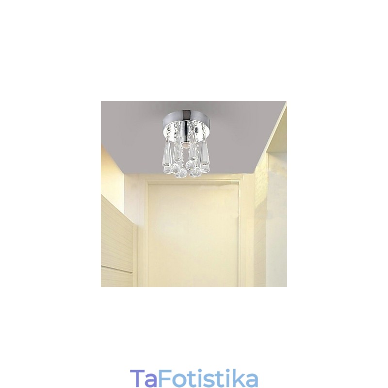 Μοντέρνο Crystal 1 Lights Flush Mount σε σχήμα κορώνας