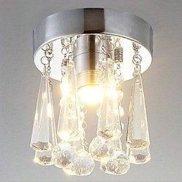 Μοντέρνο Crystal 1 Lights Flush Mount σε σχήμα κορώνας