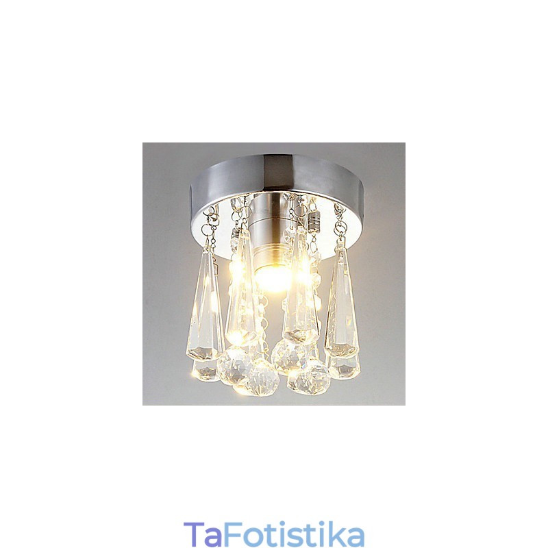 Μοντέρνο Crystal 1 Lights Flush Mount σε σχήμα κορώνας