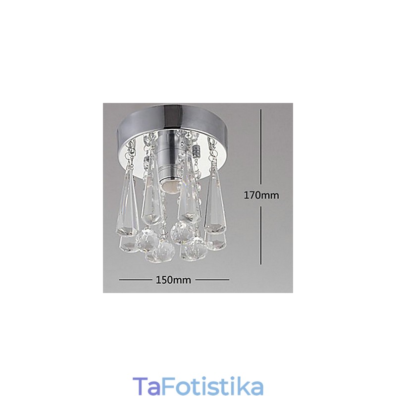 Μοντέρνο Crystal 1 Lights Flush Mount σε σχήμα κορώνας