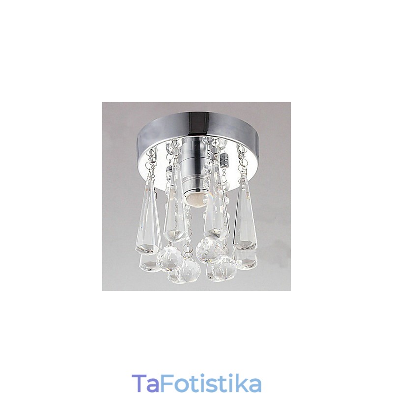 Μοντέρνο Crystal 1 Lights Flush Mount σε σχήμα κορώνας