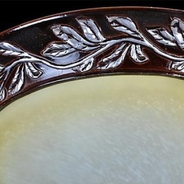 Flush Mount ανοιχτό λευκό κίτρινο γυαλί ασημί σκάλισμα European Classic