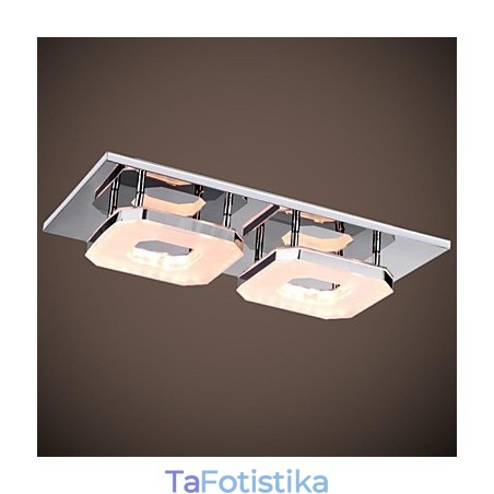 Ακρυλικό 16W Flush Mount 2 light Μοντέρνο ακρυλικό επιμεταλλωμένο ανοξείδωτο χάλυβα Ακρυλικό 16W Flush Mount 2 light Μοντέρνο ακρυλικό επιμεταλλωμένο ανοξείδωτο χάλυβα
