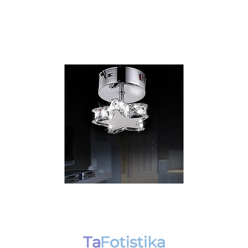 Μοντέρνο Σύγχρονο Crystal Metal Flush Mount