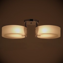 Flush Mount Modern Contemporary 2 Φωτιστικά Φωτιστικό Οροφής Μεταλλικό