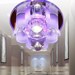 Μοντέρνο Σύγχρονο Crystal Metal Flush Mount