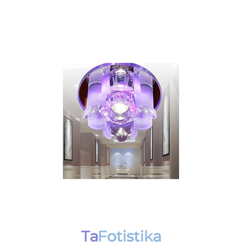 Μοντέρνο Σύγχρονο Crystal Metal Flush Mount