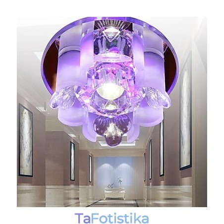 Μοντέρνο Σύγχρονο Crystal Metal Flush Mount Μοντέρνο Σύγχρονο Crystal Metal Flush Mount