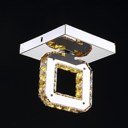 Μοντέρνο Σύγχρονο Crystal Metal Flush Mount