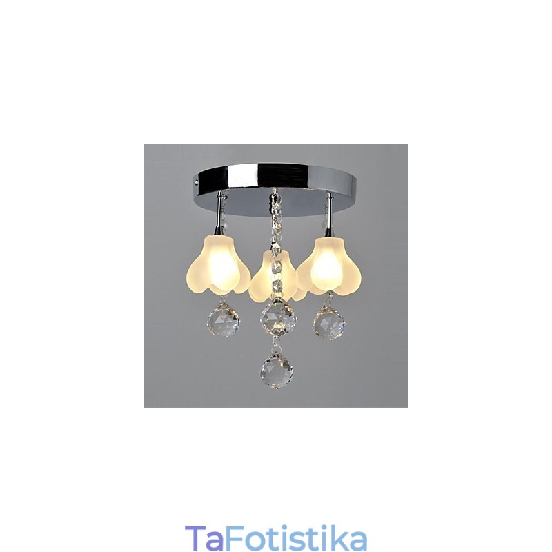 Μοντέρνο Σύγχρονο Crystal Metal Flush Mount