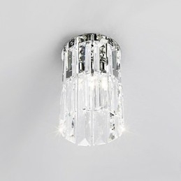 Crystal Flush Mount Light σε στρογγυλό