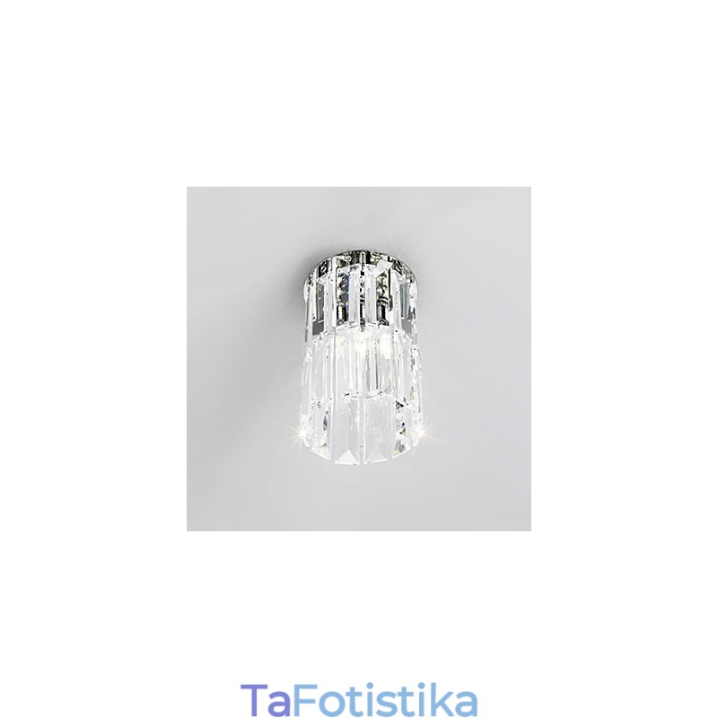 Crystal Flush Mount Light σε στρογγυλό