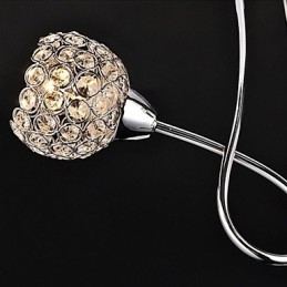 Μοντέρνο μοντέρνο παραδοσιακό κλασικό κρύσταλλο ηλεκτροεπιμεταλλωμένο κρεμαστό μέταλλο φλας βάση