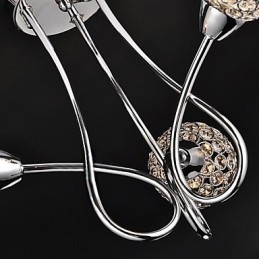 Μοντέρνο μοντέρνο παραδοσιακό κλασικό κρύσταλλο ηλεκτροεπιμεταλλωμένο κρεμαστό μέταλλο φλας βάση