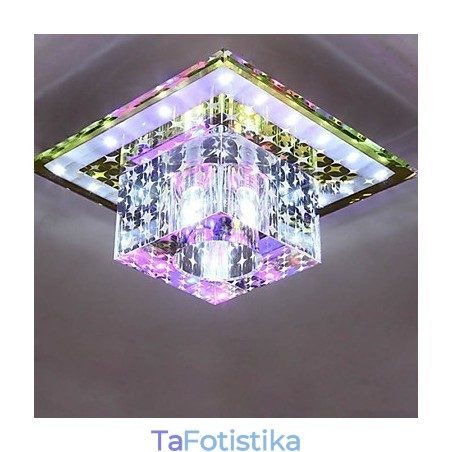 Κρυστάλλινο φωτιστικό οροφής Spotlight SMD 3W Creative Lamp Tube Light Πολύχρωμο έγχρωμο φως θόλου Κρυστάλλινο φωτιστικό οροφής Spotlight SMD 3W Creative Lamp Tube Light Πολύχρωμο έγχρωμο φως θόλου