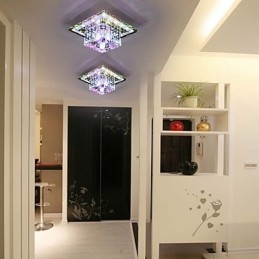 Κρυστάλλινο φωτιστικό οροφής Spotlight SMD 3W Creative Lamp Tube Light Πολύχρωμο έγχρωμο φως θόλου