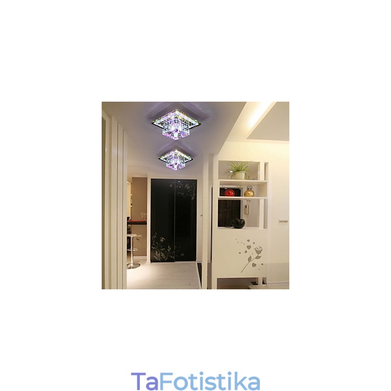 Κρυστάλλινο φωτιστικό οροφής Spotlight SMD 3W Creative Lamp Tube Light Πολύχρωμο έγχρωμο φως θόλου
