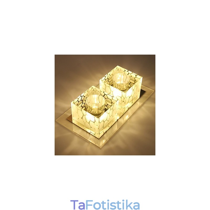 Κρυστάλλινο φωτιστικό οροφής 27*15*5cm Spotlight SMD 6W Creative Lamp Tube Light Colorful Color Dome Light