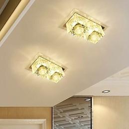 Κρυστάλλινο φωτιστικό οροφής 27*15*5cm Spotlight SMD 6W Creative Lamp Tube Light Colorful Color Dome Light
