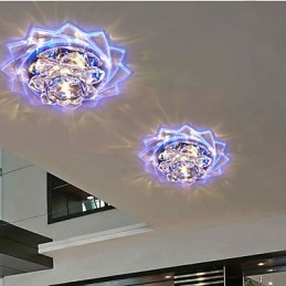 Μίνι κρυστάλλινο φωτιστικό οροφής 20*8,5cm Spotlight 3W Creative Lamp Tube Light Πολύχρωμο τετράγωνο φως θόλου