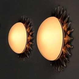26*8cm Contemporary and Contracted Cartoon Art Sunflowers Absorb Dome Light