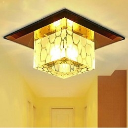 Μίνι κρυστάλλινο φωτιστικό οροφής Spotlight 3W Creative Lamp Tube Light Πολύχρωμο τετράγωνο φως θόλου