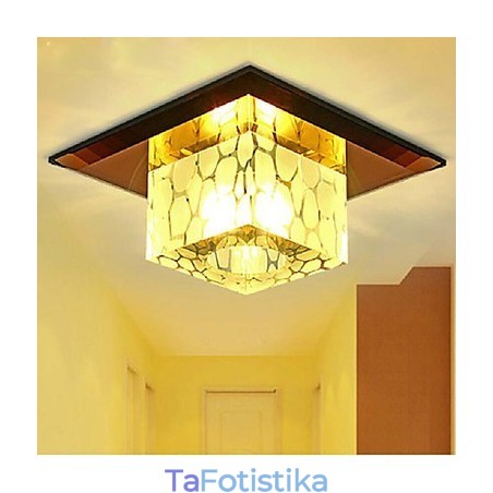 Μίνι κρυστάλλινο φωτιστικό οροφής Spotlight 3W Creative Lamp Tube Light Πολύχρωμο τετράγωνο φως θόλου Μίνι κρυστάλλινο φωτιστικό οροφής Spotlight 3W Creative Lamp Tube Light Πολύχρωμο τετράγωνο φως θόλου