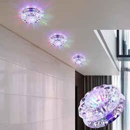 Κρυστάλλινο φωτιστικό οροφής Spotlight SMD 3W Creative Lamp Absorb Dome Light
