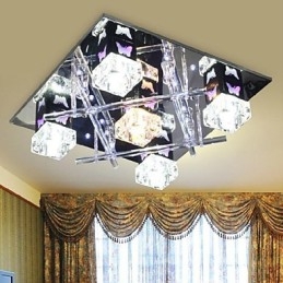 Μοντέρνο Σύγχρονο Κρυστάλλινο Γυαλί Flush Mount