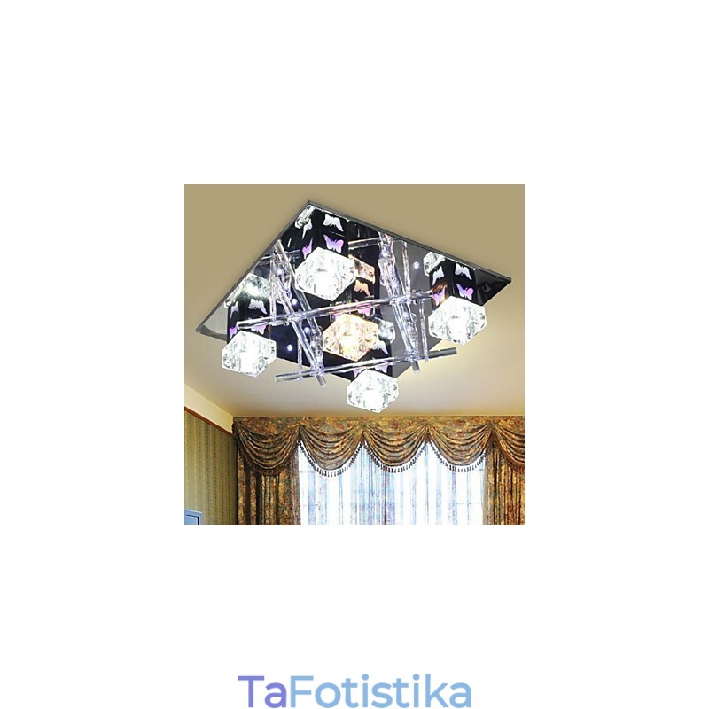 Μοντέρνο Σύγχρονο Κρυστάλλινο Γυαλί Flush Mount