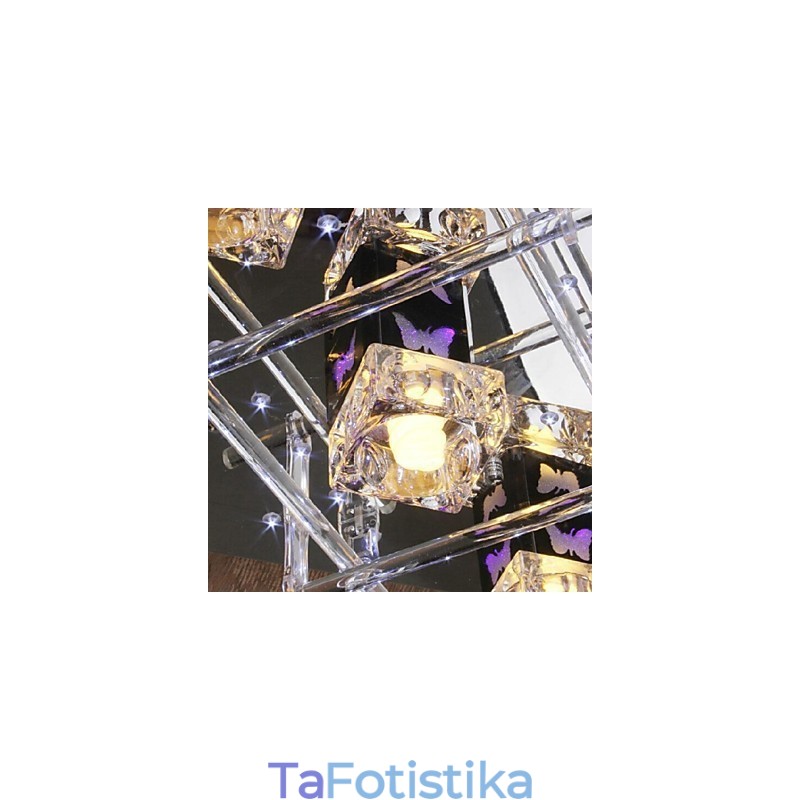 Μοντέρνο Σύγχρονο Κρυστάλλινο Γυαλί Flush Mount