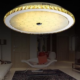 Μοντέρνο Σύγχρονο Crystal Metal Flush Mount
