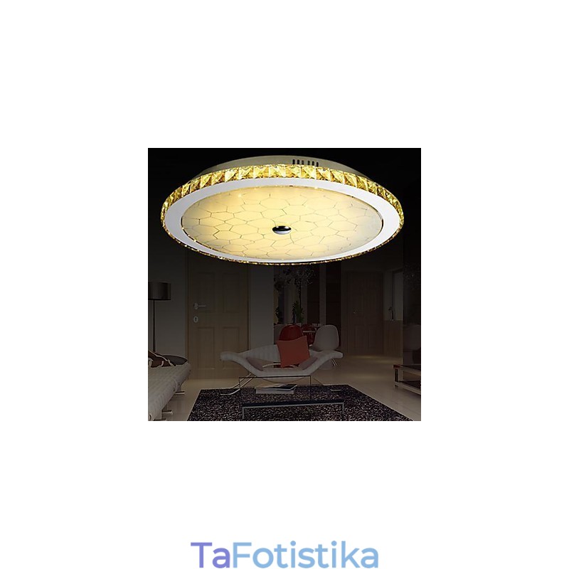 Μοντέρνο Σύγχρονο Crystal Metal Flush Mount
