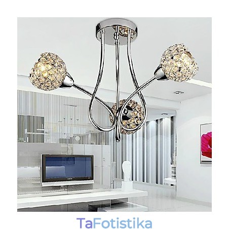 Μοντέρνο Shining 3 Light Flush Mount σε κρύσταλλο σχέδιο Μοντέρνο Shining 3 Light Flush Mount σε κρύσταλλο σχέδιο