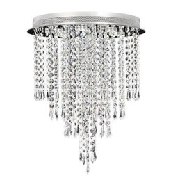 Μοντέρνο μοντέρνο Crystal Chrome Crystal Flush Mount Kids
