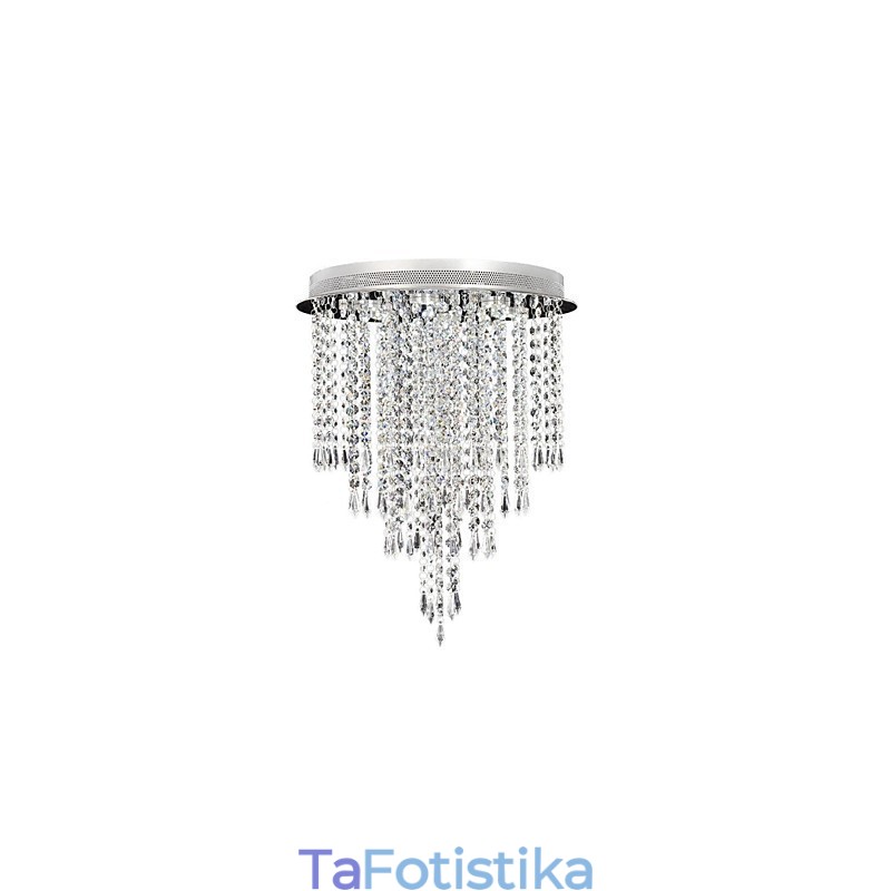 Μοντέρνο μοντέρνο Crystal Chrome Crystal Flush Mount Kids