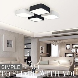 Σύγχρονη σύγχρονη ζωγραφική Metal Flush Mount Light