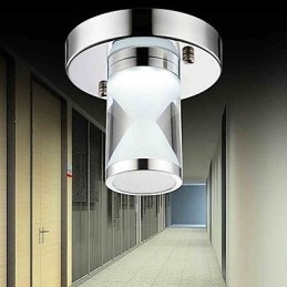 Μοντέρνο Σύγχρονο Φως βάσης Χρώμιο Metal Flush Mount