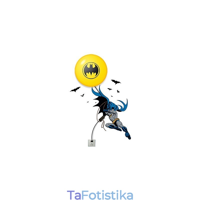Δημιουργική μόδα ταπετσαρία Batman Diy Wall Stick Μικρό φωτιστικό νύχτας Φωτιστικά τοίχου