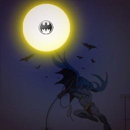 Δημιουργική μόδα ταπετσαρία Batman Diy Wall Stick Μικρό φωτιστικό νύχτας Φωτιστικά τοίχου